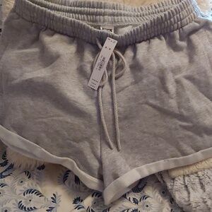 PINK Victoria's Secret Light Gray Athletic Shorts